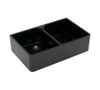 Villeroy & Boch V&B Évier double bac 80 x m, commande manuelle, pure black Quantité:1