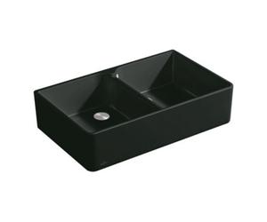 Villeroy & Boch V&B Évier double bac 90 x avec garniture de vidange, robinetterie, évier, acier blanc C-plus Quantité:1