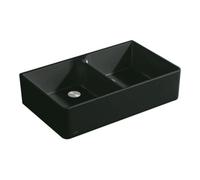 Villeroy & Boch V&B Évier double bac 90 x avec garniture vidage, mitigeur, évacuation, blanc alp C-plus Quantité:1