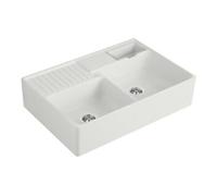 Villeroy & Boch V&B Évier double bac avec égouttoir, Exc., Steam C-plus Quantité:1