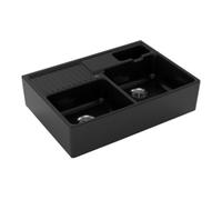 Villeroy & Boch V&B Évier double bac avec égouttoir, mitigeur, chromé C-plus Quantité:1