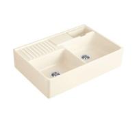 Villeroy & Boch V&B Évier double cuve avec égouttoir, Exc., crema C-plus Quantité:1