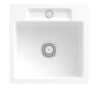 Villeroy & Boch V&B Évier encastré Siluet 50 S Flat avec garniture vidage, commande manuelle, blanc alpin Quantité:1