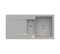 Villeroy & Boch V&B Évier encastré Siluet 60 R Flat avec garniture vidage, commande excentrique, fossil Quantité:1