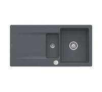 Villeroy & Boch V&B évier encastré Siluet 60 R Flat avec garniture vidage, commande excentrique, graphite Quantité:1