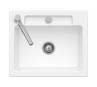 Villeroy & Boch V&B Évier encastré Siluet 60 S Flat, blanc pierre Quantité:1