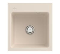 Villeroy & Boch V&B Évier encastré Subway 45 XS Flat avec garniture de vidage, commande manuelle, ivoire Quantité:1