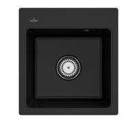 Villeroy & Boch V&B Évier encastré Subway 45 XS Flat avec garniture vidage, commande manuelle, chromite Quantité:1