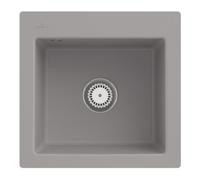 Villeroy & Boch V&B Évier encastré Subway 50 S Flat avec garniture de vidage, commande manuelle, fossil Quantité:1