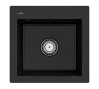 Villeroy & Boch V&B Évier encastré Subway 50 S Flat avec garniture vidage, commande manuelle, chromite Quantité:1