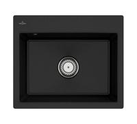 Villeroy & Boch V&B Évier encastré Subway 60 S Flat avec garniture vidage, commande manuelle, chromite Quantité:1