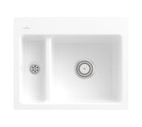 Villeroy & Boch V&B Évier encastré Subway 60 XM Flat avec garniture de vidage, commande manuelle, blanc Quantité:1