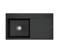 Villeroy & Boch V&B évier encastré Subway Style 50 Flat G, avec garniture vidange, pure black Quantité:1