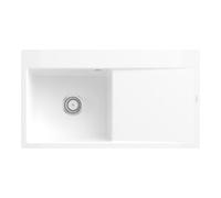 Villeroy & Boch V&B évier encastré Subway Style 50 Flat gauche, avec garniture, robinetterie, blanc alp C-plus Quantité:1