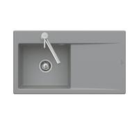 Villeroy & Boch V&B Évier encastré Subway Style 50 Flat gauche, avec garniture vidage, excentrique, blanc C-plus Quantité:1