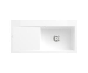 Villeroy & Boch V&B évier encastré Subway Style 60 Flat droite, avec garniture vidage, blanc alp C-plus Quantité:1