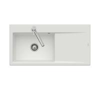 Villeroy & Boch V&B évier encastré Subway Style 60 Flat G, avec garniture vidange, excentrique, blanc alp C-plus Quantité:1