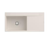 Villeroy & Boch V&B Évier encastré Subway Style 60 Flat gauche, avec garniture, crema CeramicPlus Quantité:1