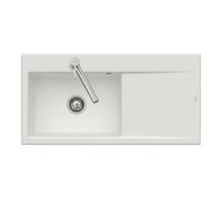 Villeroy & Boch V&B Évier encastré Subway Style 60 Flat gauche, avec garniture, excentrique, fossil C-plus Quantité:1