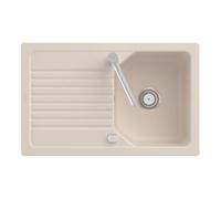 Villeroy & Boch V&B Évier Linara 45 cm Garniture vidage, excentrique, ivoire CeramicPlus Quantité:1