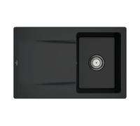 Villeroy & Boch V&B Évier Siluet 45 m Garniture vidage, commande manuelle, noir pur Quantité:1