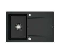 Villeroy & Boch V&B Évier Siluet 45 m Garniture vidage, excentrique, noir pur Quantité:1