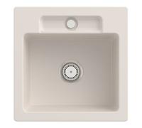 Villeroy & Boch V&B Évier Siluet 50 S avec garniture, poignée, crema CeramicPlus Quantité:1