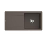 Villeroy & Boch V&B Évier Siluet 60 cm avec garniture d'évacuation, rond avec commande manuelle, bois Quantité:1
