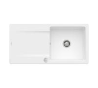 Villeroy & Boch V&B Évier Siluet 60 cm avec garniture vidage, rond avec excentrique, blanc pierre Quantité:1