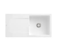 Villeroy & Boch V&B Évier Siluet 60 cm avec garniture vidage, rond, blanc, commande manuelle Quantité:1
