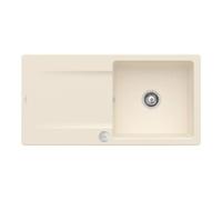 Villeroy & Boch V&B Évier Siluet 60 cm Garniture vidage, rond avec excentrique, ivoire Quantité:1