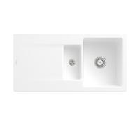 Villeroy & Boch V&B Évier Siluet 60 R avec garniture vidage, robinet rond, blanc C-plus Quantité:1