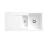 Villeroy & Boch V&B Évier Siluet 60 R avec garniture vidage, robinetterie ronde, blanc alp C-plus Quantité:1