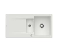Villeroy & Boch V&B Évier Siluet 60 R avec garniture vidage, rond avec excentrique, steam C-plus Quantité:1