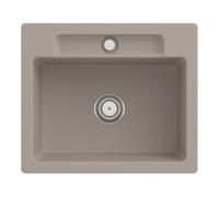 Villeroy & Boch V&B Évier Siluet 60 S avec garniture, robinet rond, amande C-plus Quantité:1