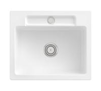 Villeroy & Boch V&B Évier Siluet 60 S avec garniture vidage, robinet rond, blanc alp C-plus Quantité:1