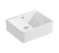 Villeroy & Boch V&B Évier simple bac 60 x m avec garniture vidage, excentrique, blanc brillant C-plus Quantité:1