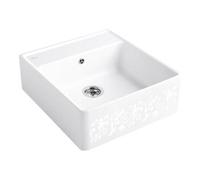 Villeroy & Boch V&B Évier simple bac avec garniture de vidage, excentrique, blanc pea. C-plus Quantité:1