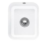 Villeroy & Boch V&B Évier sous-plan Cisterna 45 m avec garniture vidage, mitigeur, blanc CeramicPlus Quantité:1