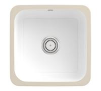 Villeroy & Boch V&B Évier sous-plan Cisterna 50 avec garniture vidage, mitigeur, blanc alpin CeramicPlus Quantité:1