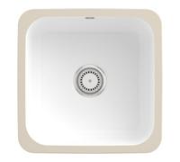 Villeroy & Boch V&B Évier sous-plan Cisterna 50 avec garniture vidage, mitigeur, blanc CeramicPlus Quantité:1
