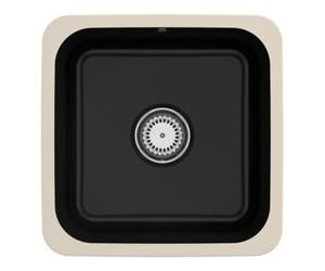 Villeroy & Boch V&B Évier sous-plan Cisterna 50 avec garniture vidage, mitigeur, CeramicPlus chromé Quantité:1