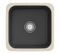 Villeroy & Boch V&B Évier sous-plan Cisterna 50 avec garniture vidage, mitigeur, graphite CeramicPlus Quantité:1