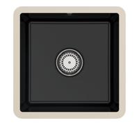 Villeroy & Boch V&B Évier sous-plan Subway 50 SU avec garniture vidage, commande manuelle, noir pur Quantité:1