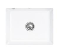 Villeroy & Boch V&B Évier sous-plan Subway 60 SU avec garniture vidage, excentrique, acier blanc C-plus Quantité:1