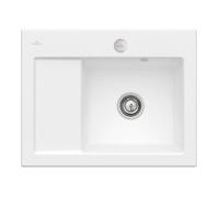 Villeroy & Boch V&B Évier Subway 45 Compact Dte, avec garniture vidange, excentrique, acier blanc C-plus Quantité:1