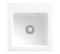 Villeroy & Boch V&B Évier Subway 45 XS avec garniture, manuel, blanc céramique CeramicPlus Quantité:1