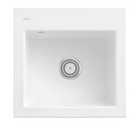 Villeroy & Boch V&B Évier Subway 50 S avec garniture vidage, mitigeur, blanc sn CeramicPlus Quantité:1