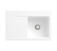 Villeroy & Boch V&B Évier Subway Style 45 D, avec garniture vidage, mitigeur, acier blanc C-plus Quantité:1