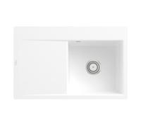 Villeroy & Boch V&B Évier Subway Style 45 Flat droite, avec garniture, robinet, acier blanc C-plus Quantité:1